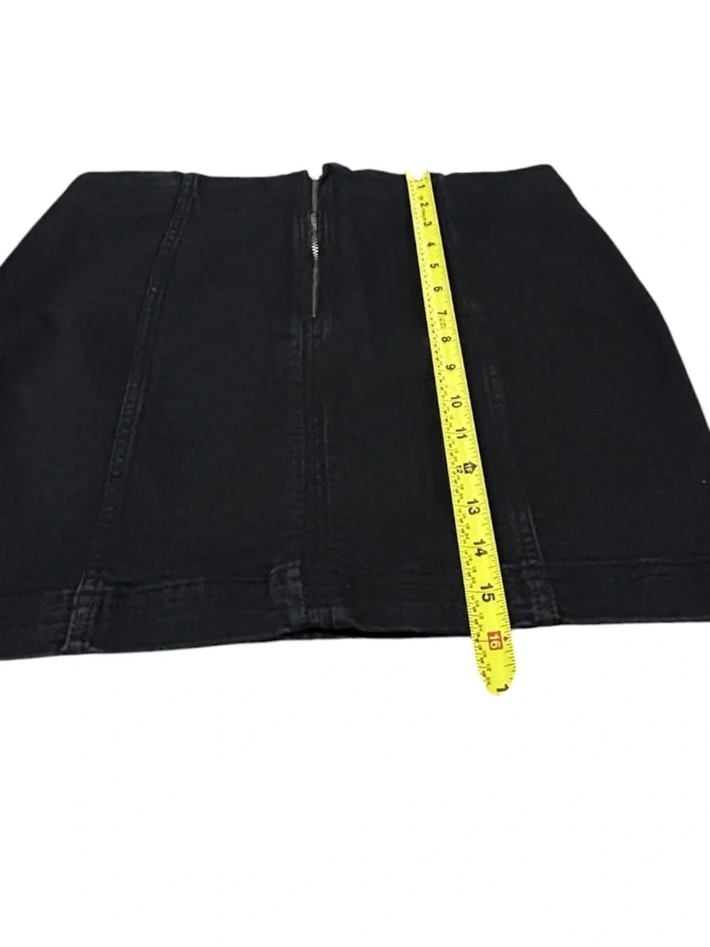 Free People Modern Femme Black Denim Mini Skirt Women’s Size 8